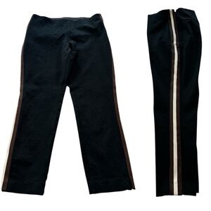 A New Day Pants High Rise Skinny Stretch Black Tuxedo Stripe Women’s Size 12